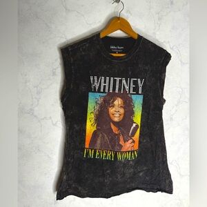 Whitney Houston Black I’m every Woman graphic tank top